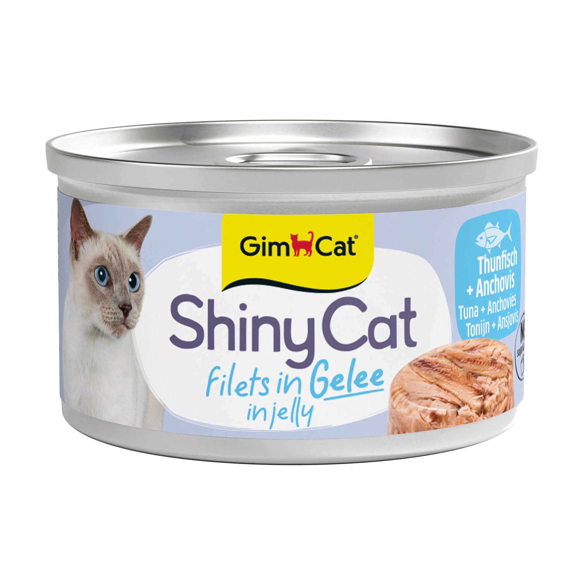 GimCat ShinyCat Filets in Jelly - Tun med Ansjos
