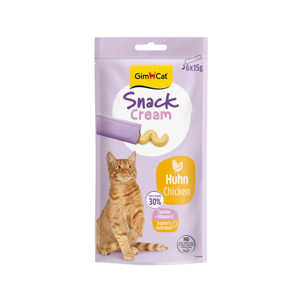 GimCat Snack Cream - Chicken - 6 x 15 g