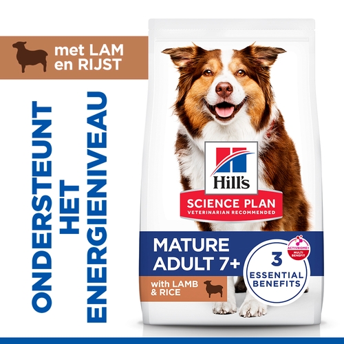 Hill's Science Plan - Medium - Mature Adult 7+ - Lam & Rijst