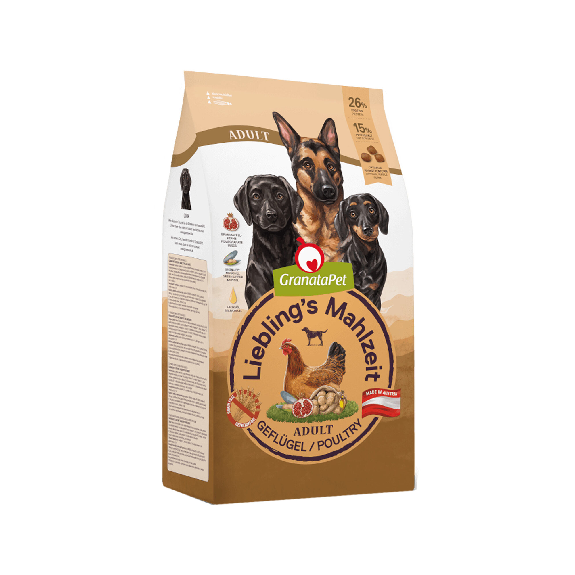 GranataPet Liebling's Mahlzeit Hundefoder - Fjerkræ