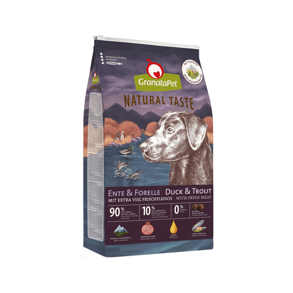GranataPet Natural Taste Hundefoder - And & Ørred