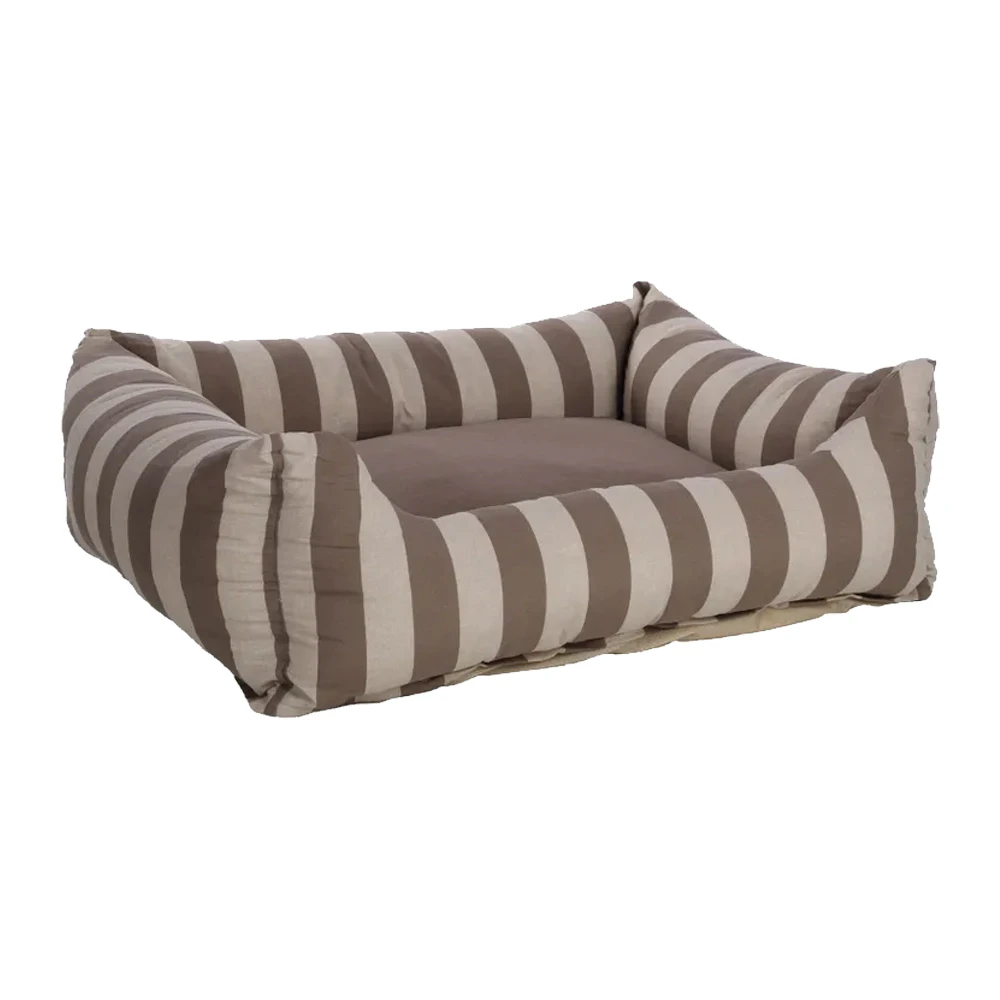 Flamingo Cuccia per cani Zahia - Tortora & Bianco - 100 x 80 x 25 cm