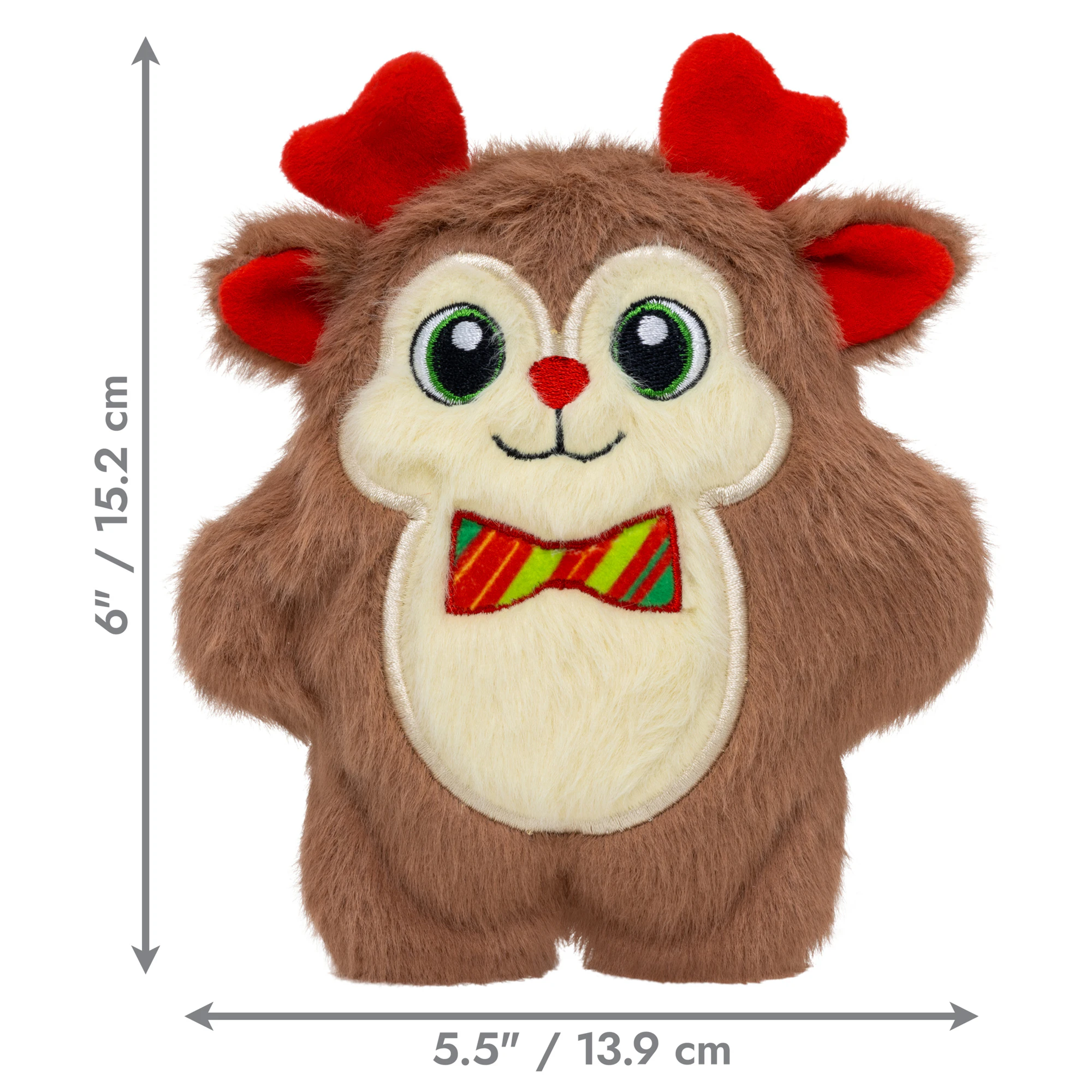 KONG Holiday Snuzzles Rendier met Vlinderstrik