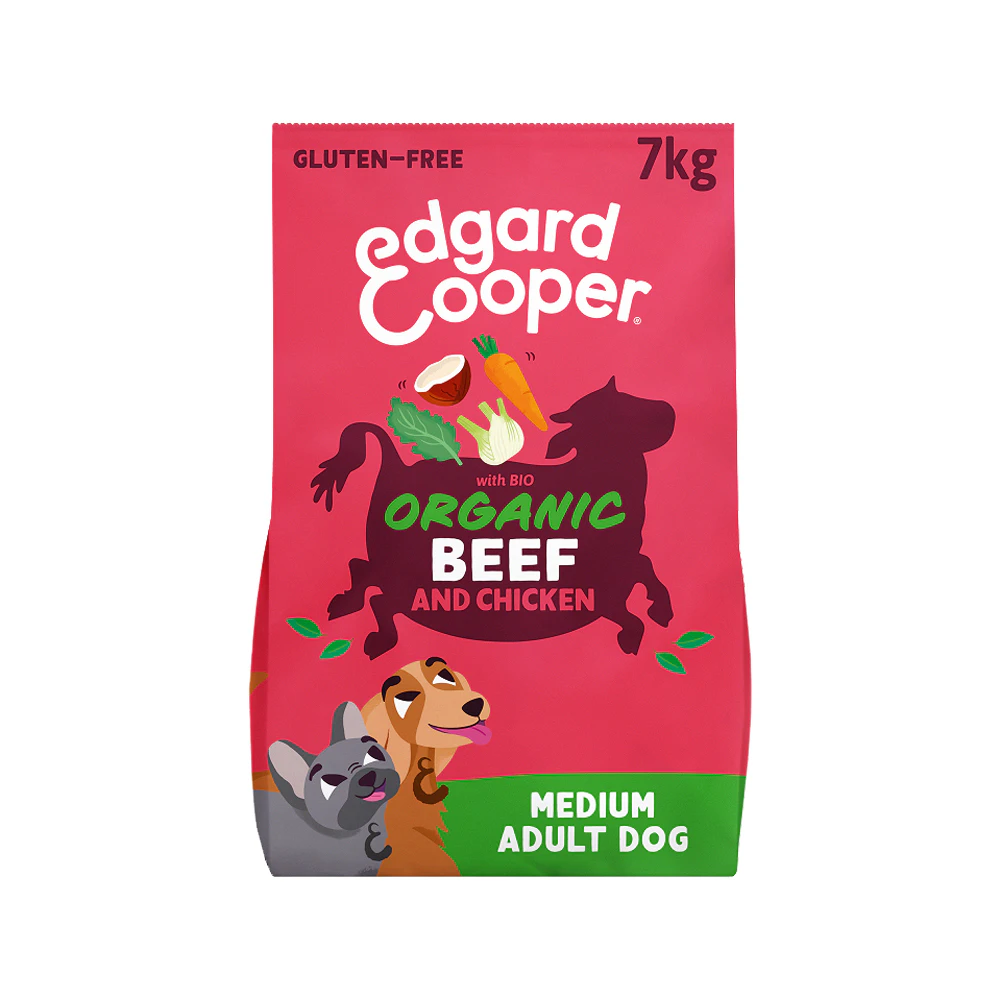 Edgard & Cooper Biologico Adult - Manzo e Pollo - 2 x 7 kg