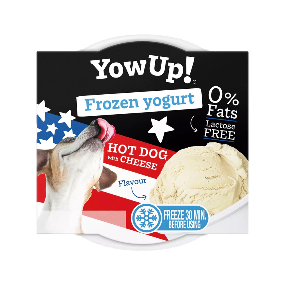 YowUp! Frozen Yoghurt - Hot Dog mit Käse - 110 g