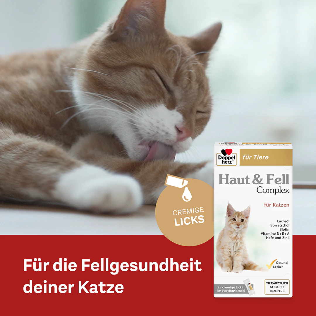 Doppelherz Haut & Fell Complex für Katzen