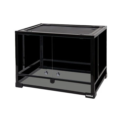 HabiStat Glazen Terrarium Zwart