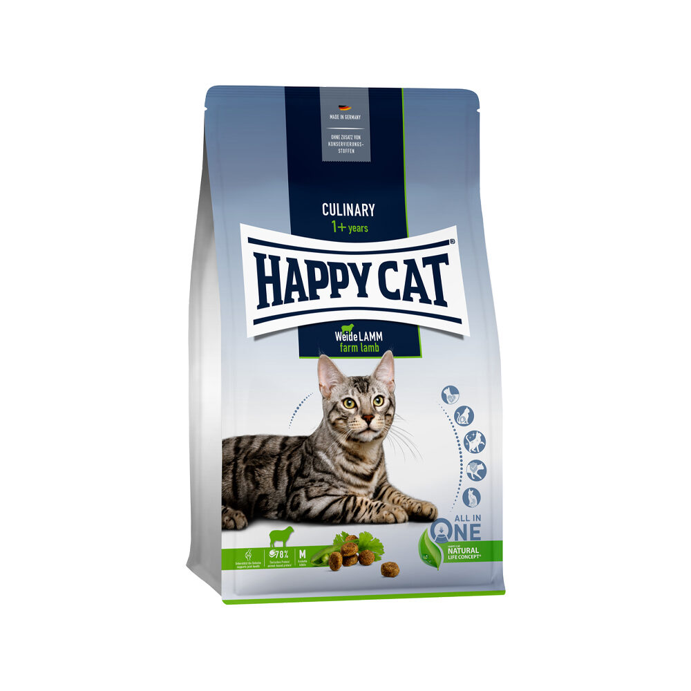 Happy Cat Culinary Adult Cibo per Gatti - Agnello - 1,3 kg