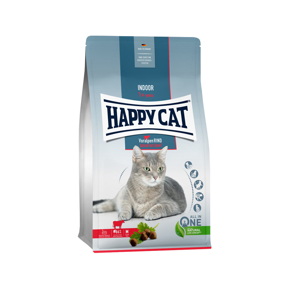 Happy Cat Indoor Kattefoder - Oksekød