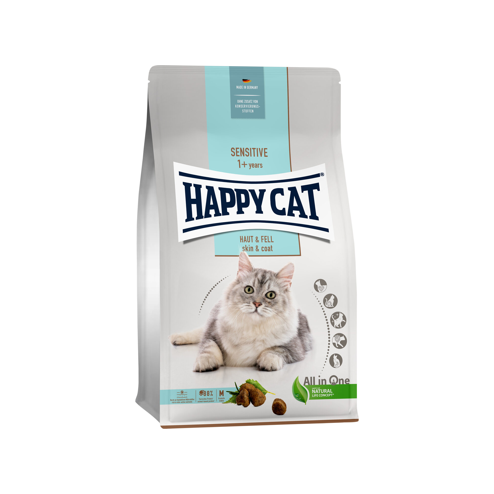 Happy Cat Sensitive Huid & vacht Kattenvoer - 4 kg