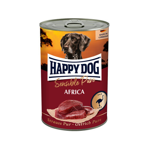 Happy Dog Sensible Pure Africa - Struisvogel - 12 x 400 g