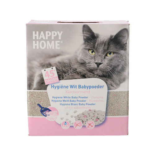 Happy Home Katzenstreu mit Babypuder - 10L