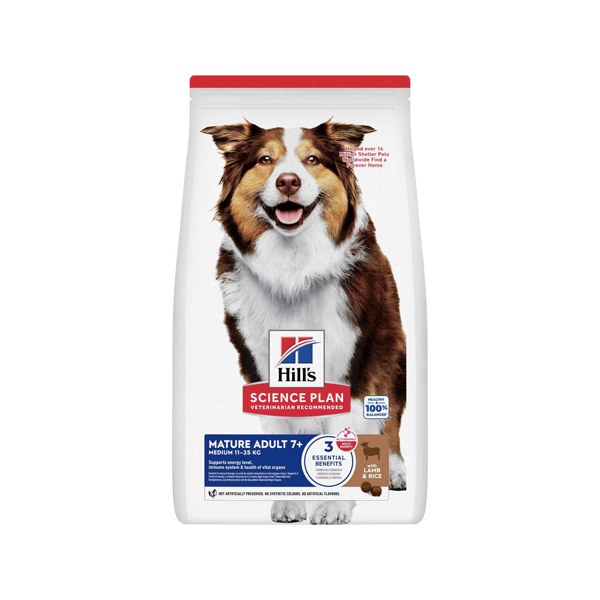 Hill's Science Plan - Medium - Mature Adult 7+ - Lam & Rijst - 6 kg