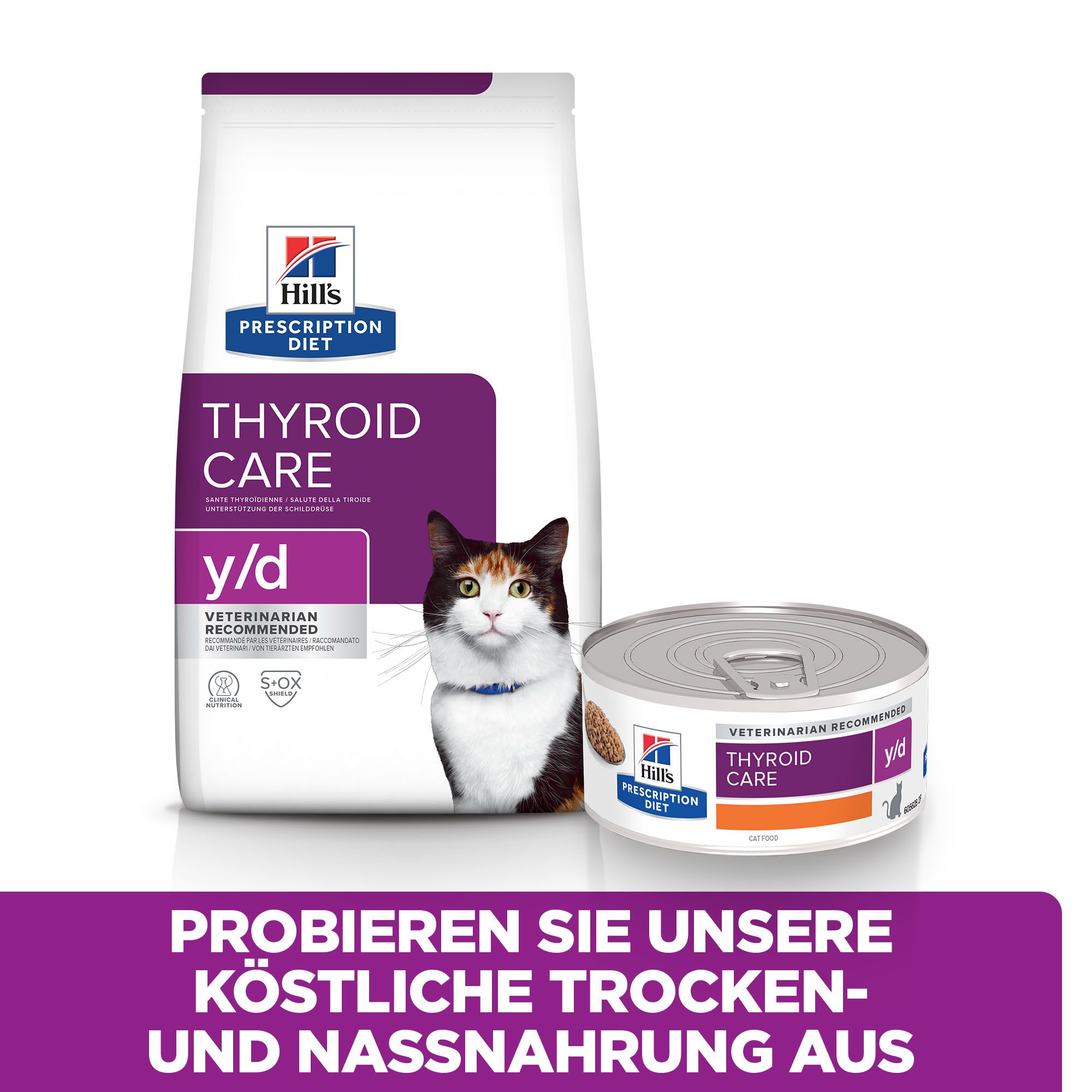 Hill s Prescription Diet y d Thyroid Care Katzenfutter Dosen
