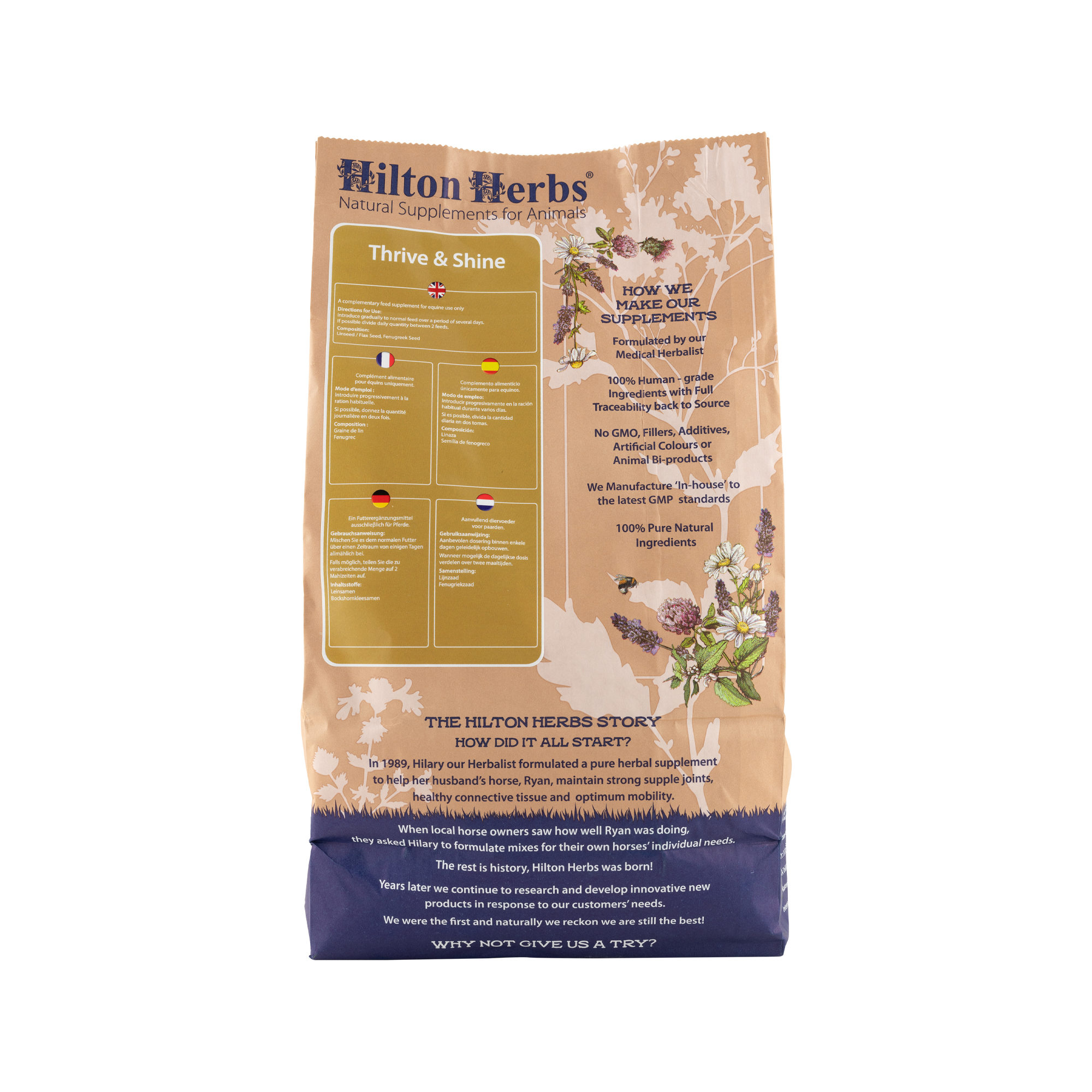 Hilton Herbs Thrive & Shine Cheval Commander Medpets.fr
