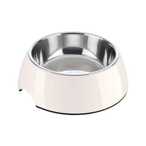 Hunter Melamine Food and Water Bowl - White - 160ml