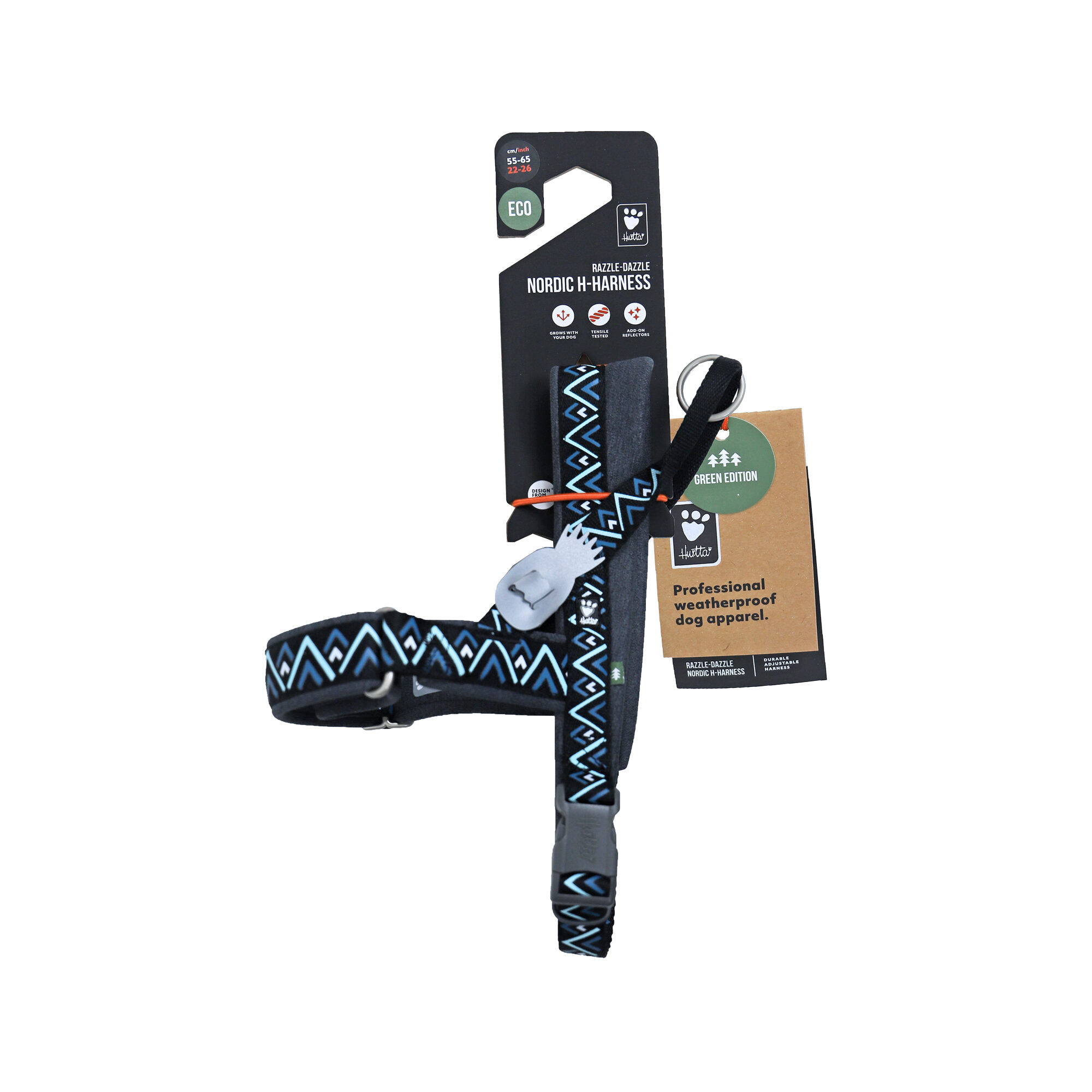Hurtta Razzle Dazzle H-Harness - Blackberry - 65/80 cm