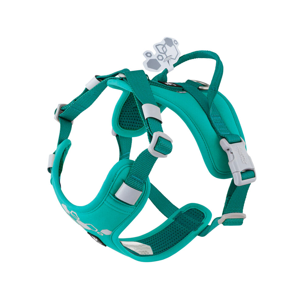 Hurtta Weekend Warrior Eco Harness 2 - Peacock - 45-60 cm