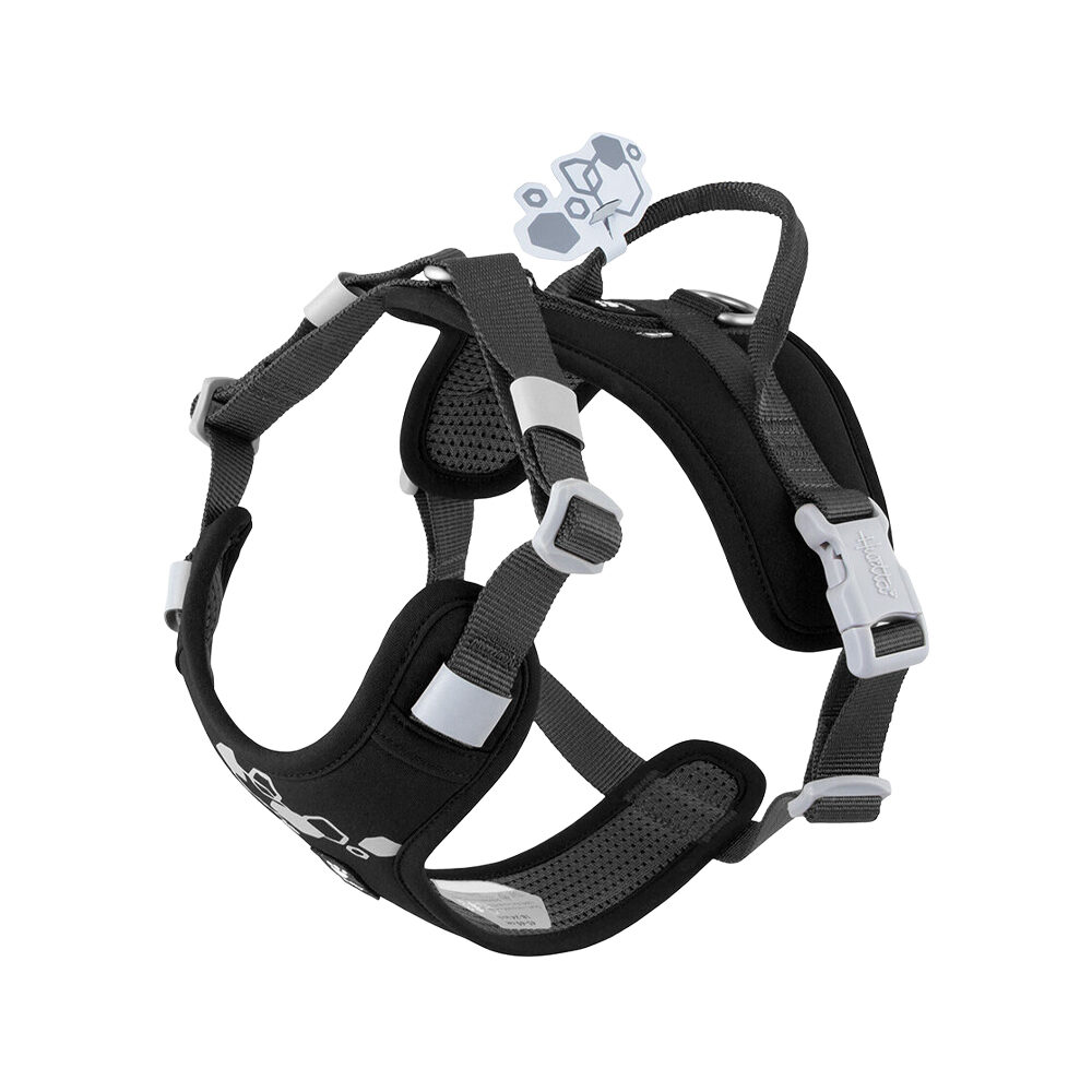 Hurtta Weekend Warrior Eco Harness 2 - Raven - 55-70 cm