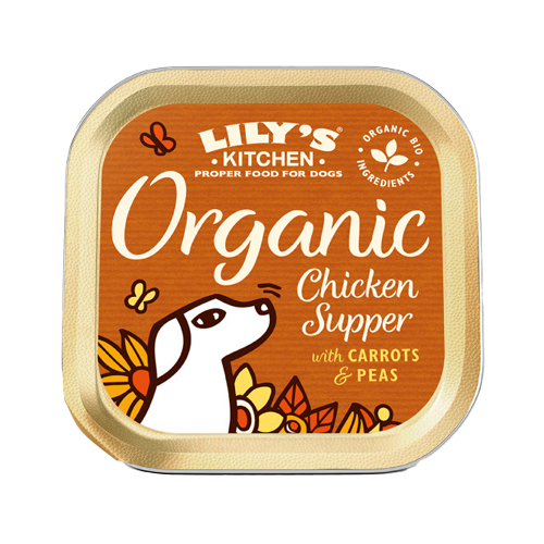 Lily's Kitchen Økologisk Hundefoder - Bæger - Kylling - 11 x 150 g