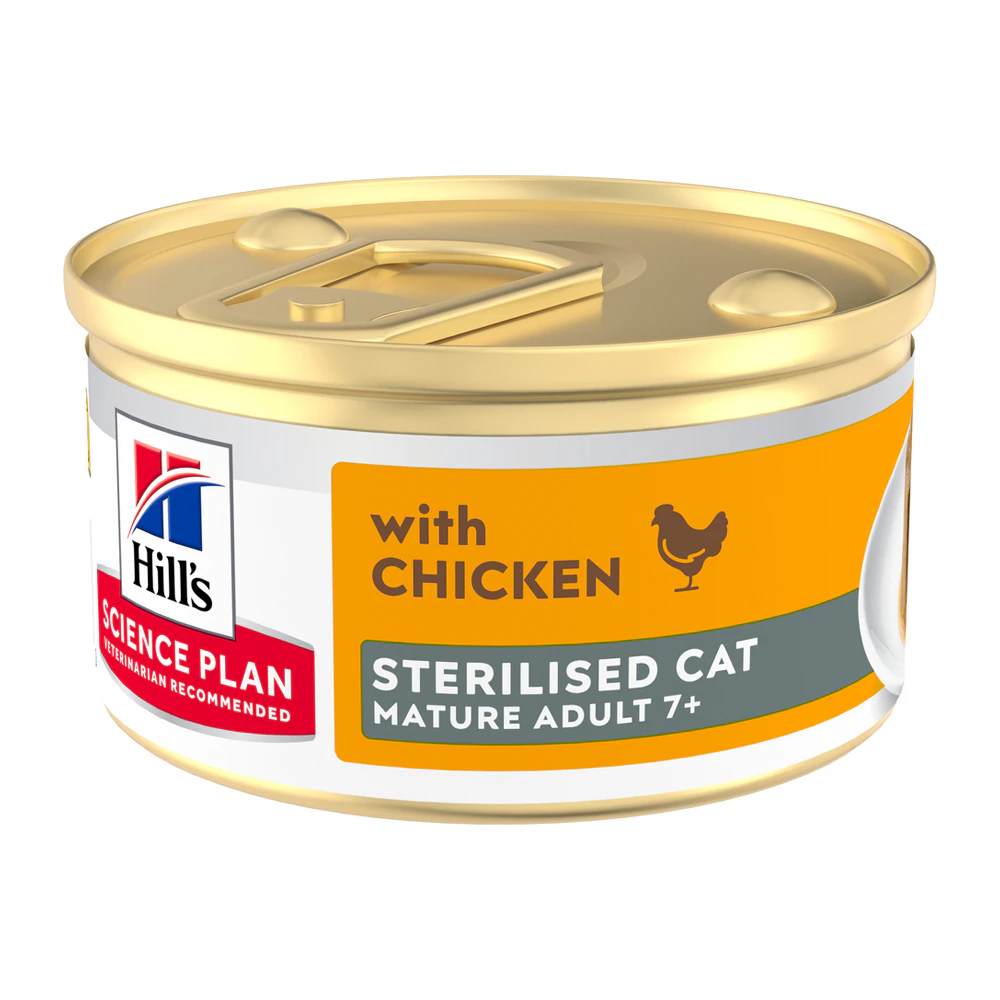 Hill's Science Plan Feline Sterilised Mature Adult Premium Mousse - Chicken