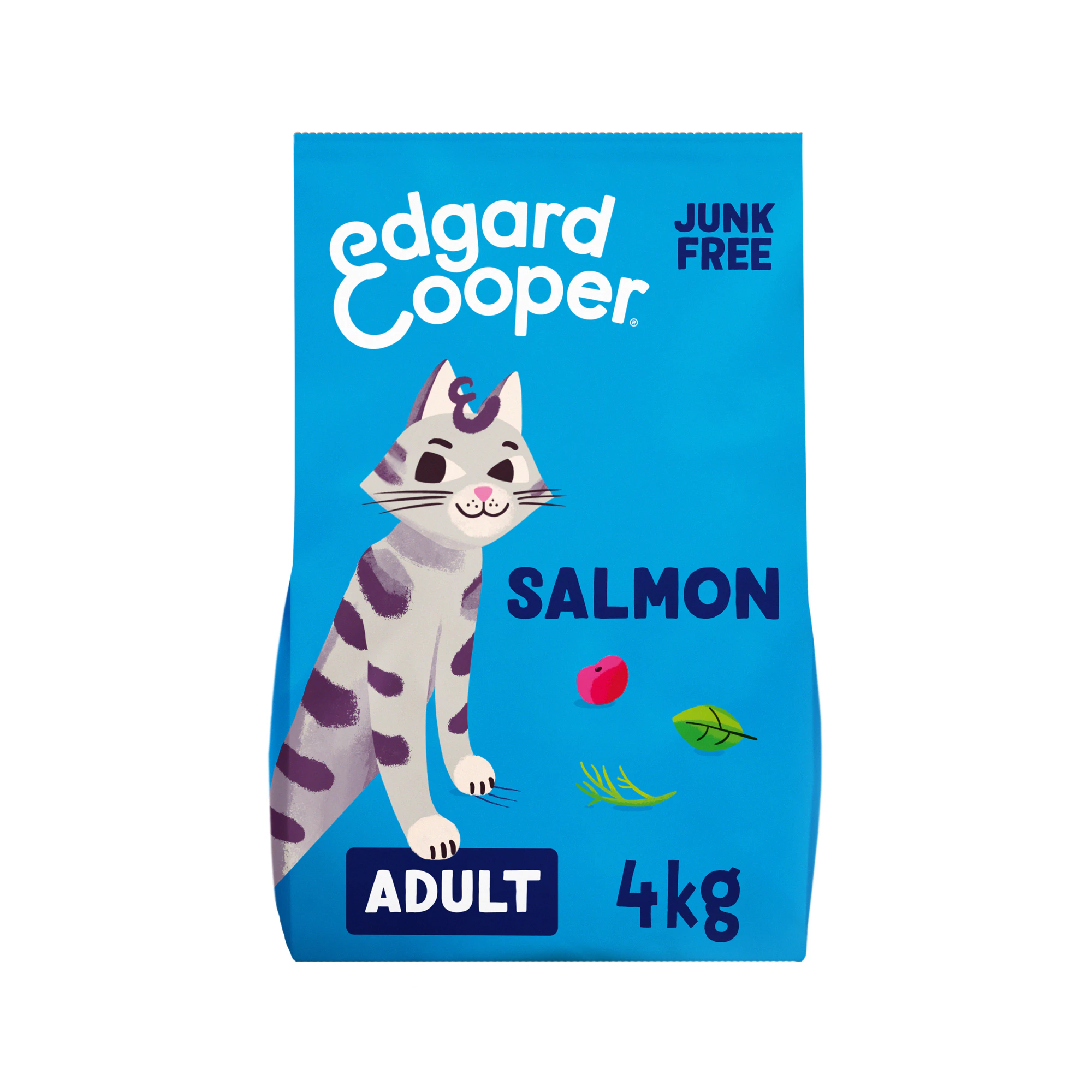 Edgard & Cooper Adult Cat - Atlantischer Lachs - Stückchen - 2 x 4 kg