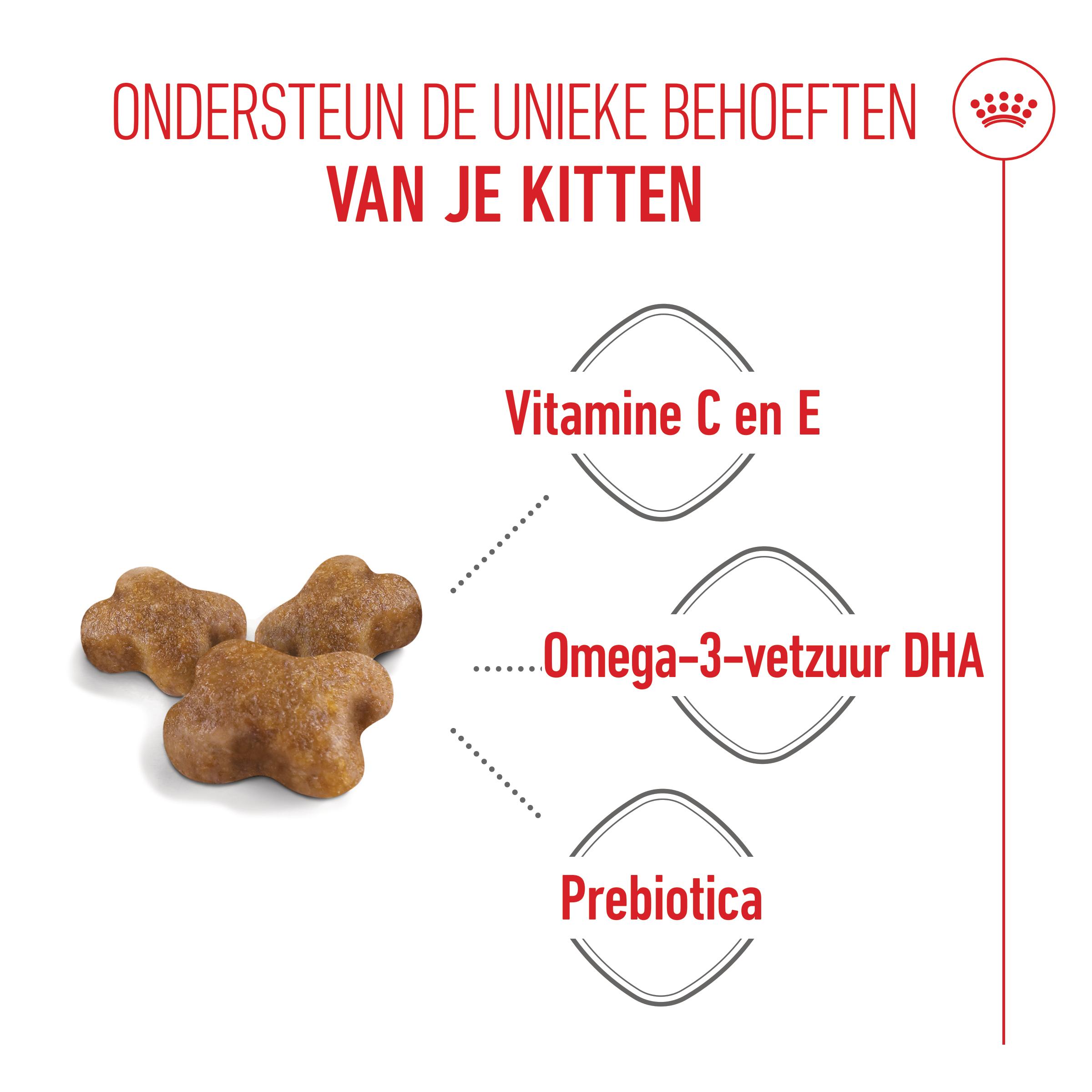 Royal Canin Kitten | 4 stuks | 4 x 12 x 85 g | natvoer voor kittens | met fijne stukken gelei | geschikt tijdens de tweede groeifase tot 12 maanden