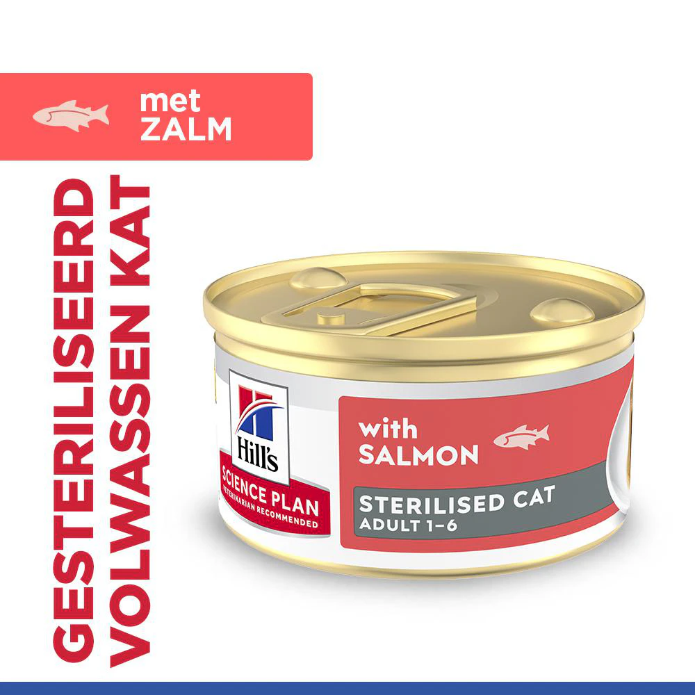 Hill's Science Plan Feline Sterilised Adult Premium Mousse - Salmon