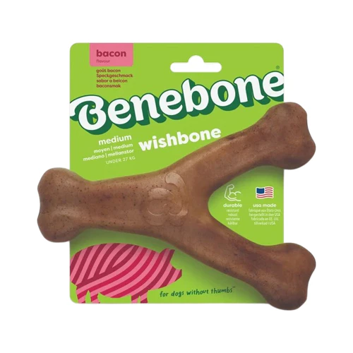 Benebone Wishbone - Bacon - Medium