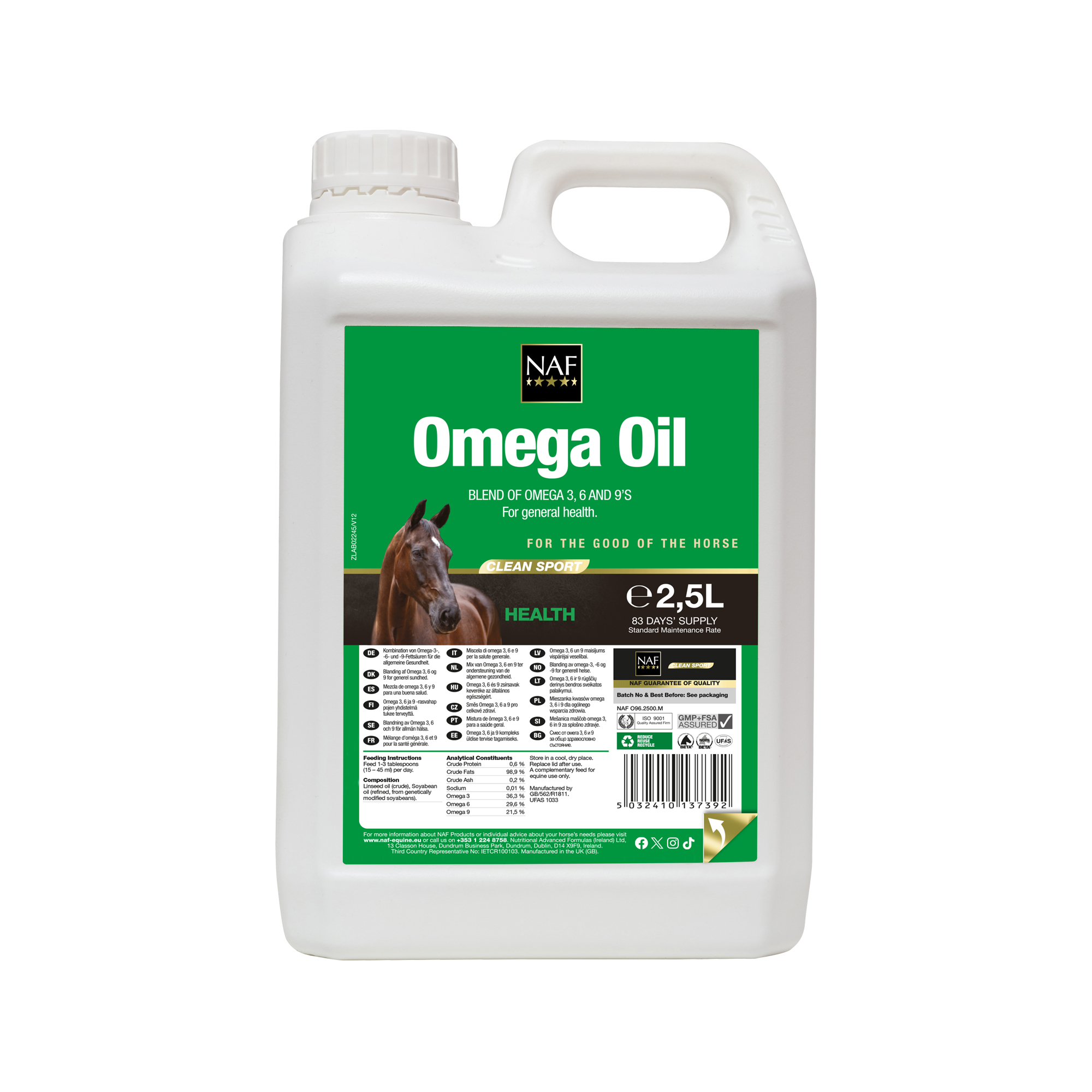 NAF Omega Oil - 2,5L