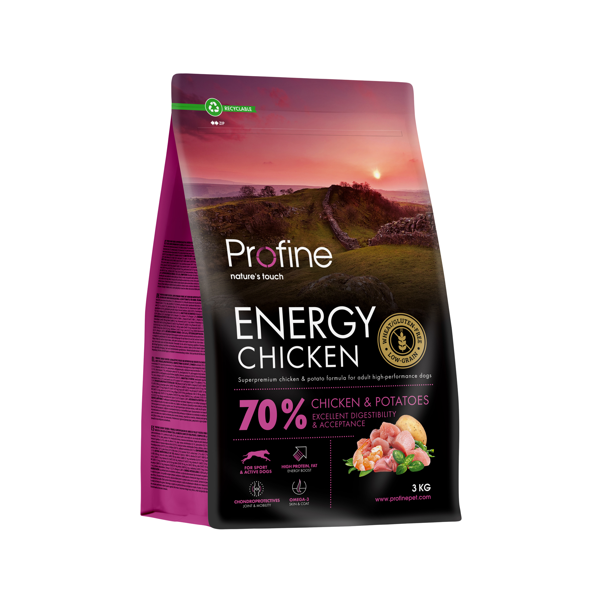 Profine Adult Energy Hundefoder - Kylling