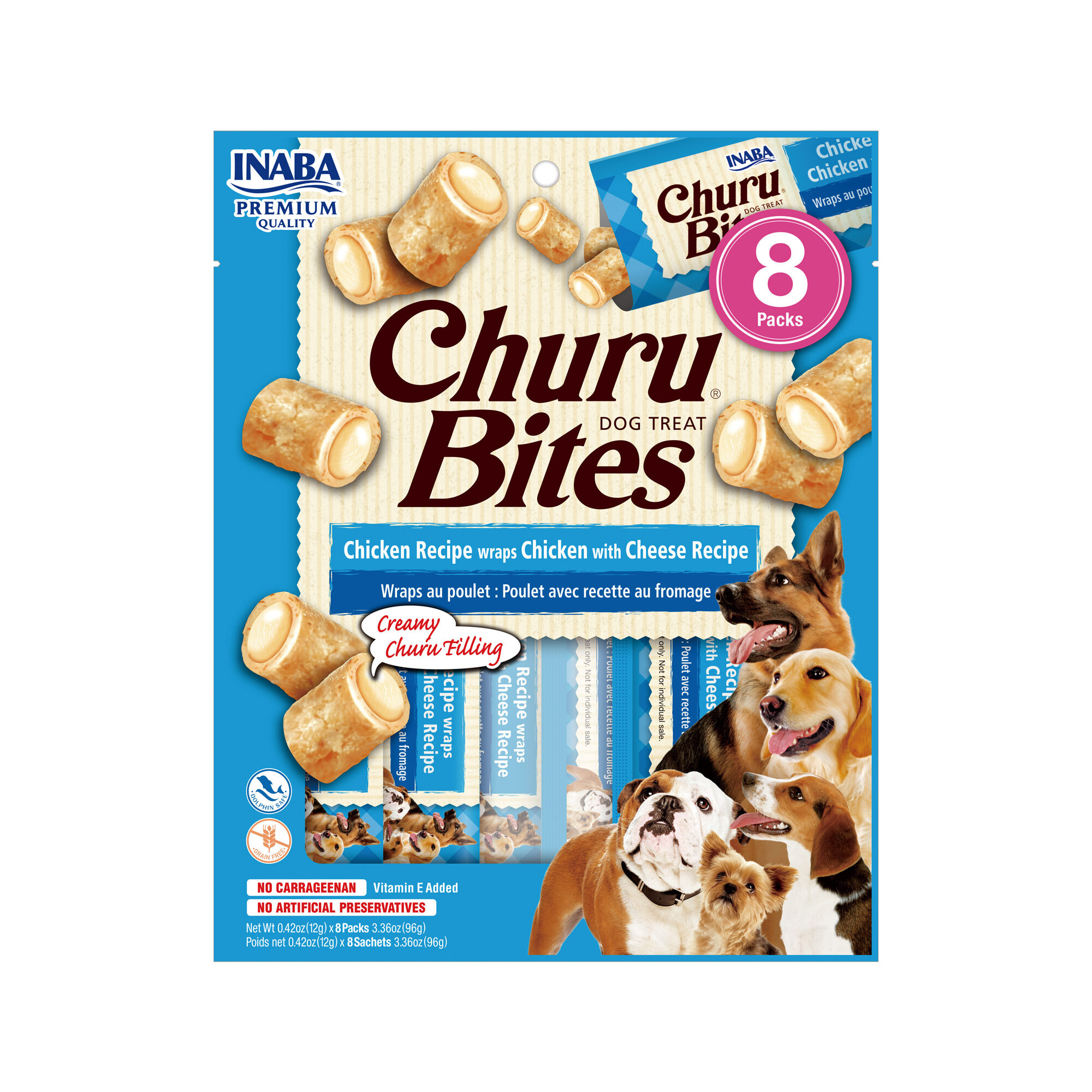 Inaba Churu Bites - Hond - Kip met kaas