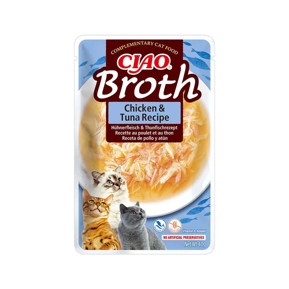 Inaba Churu Bouillon - Kylling & tun - 12 x 40 g