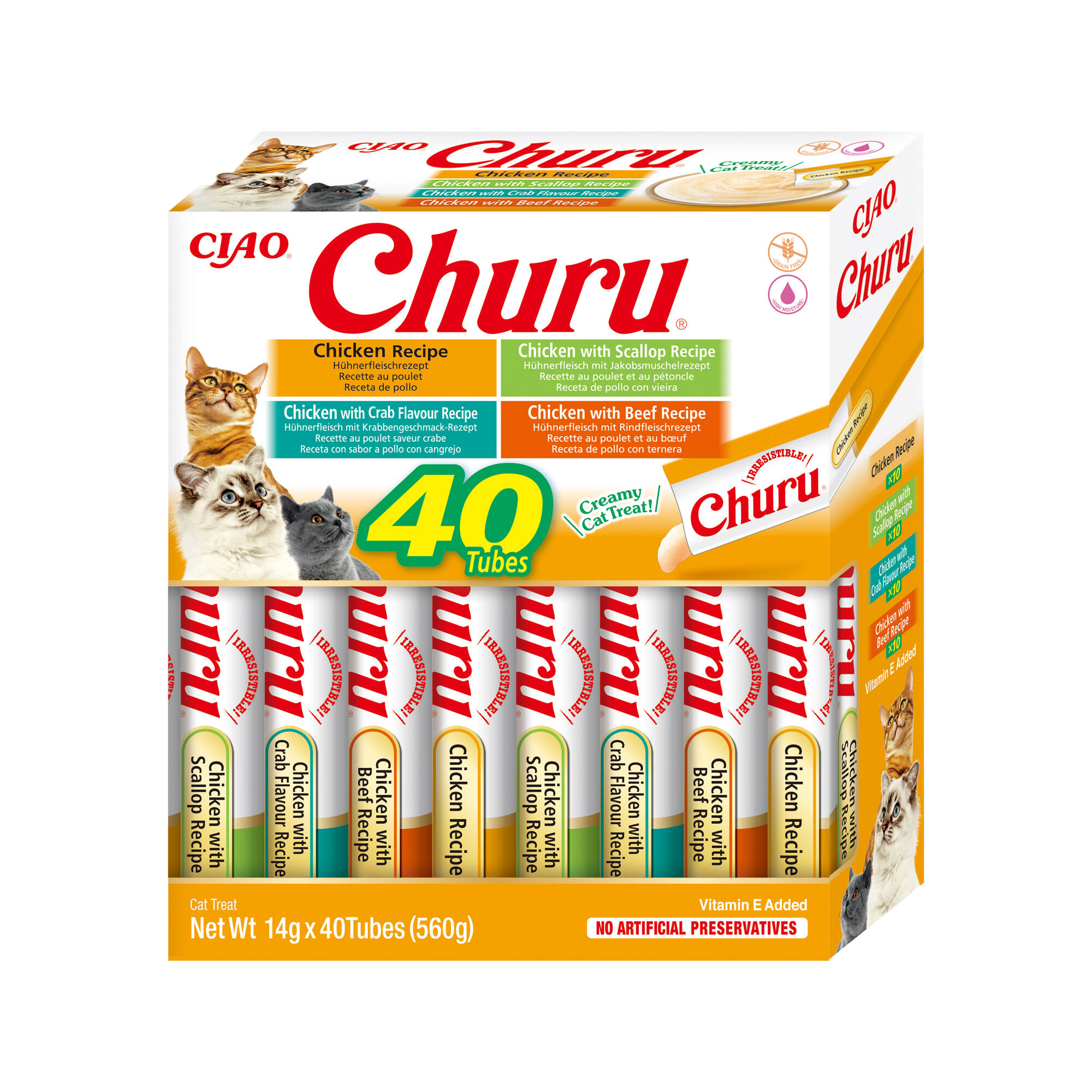 Inaba Churu Variety Box - Variation af kylling - 40 stykker