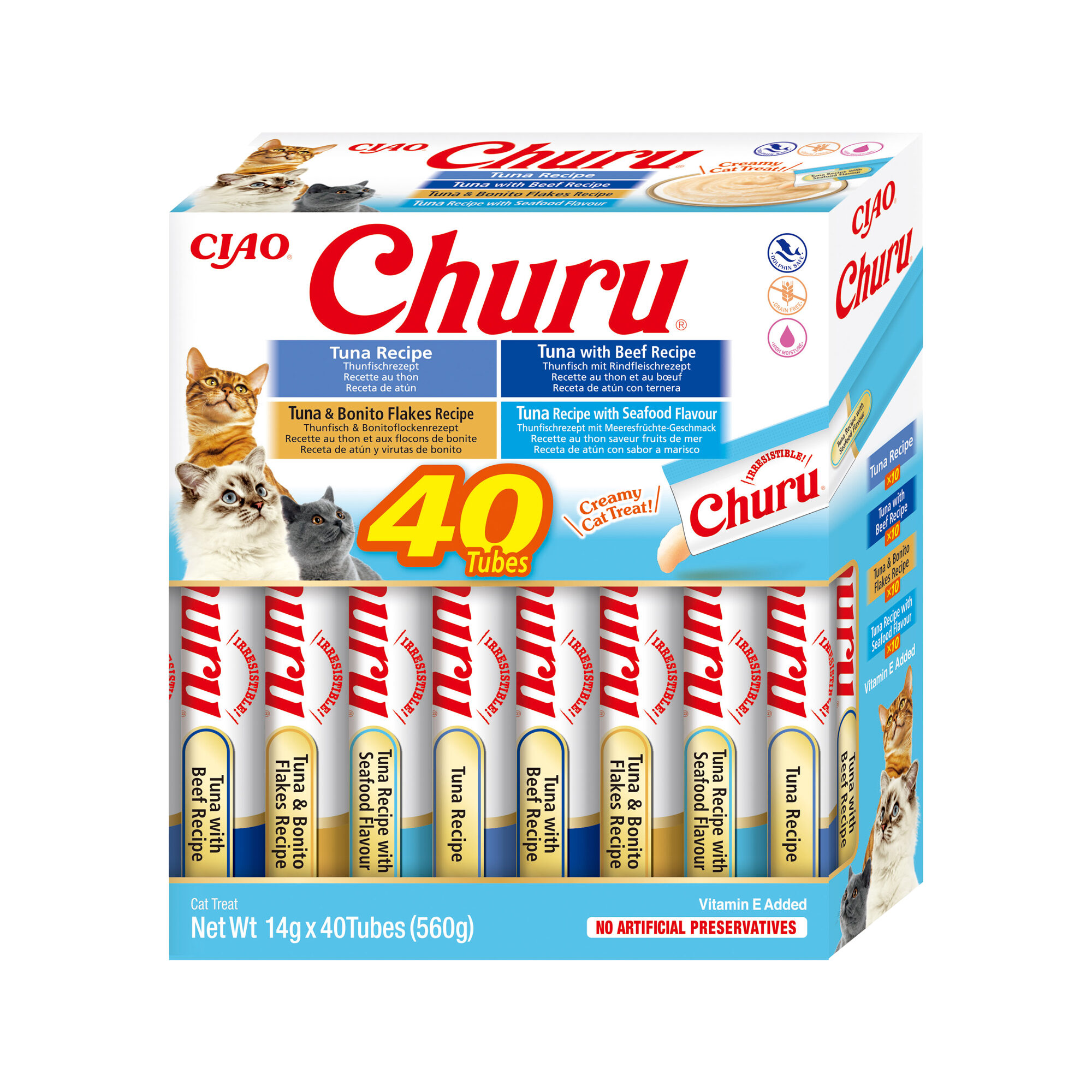 Inaba Churu Variety Box - Tuna Variety - 40 stykker