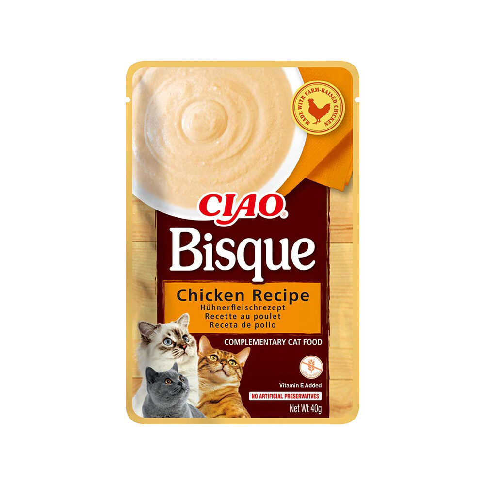 Inaba Ciao Bisque Nassfutter - Katze - Huhn
