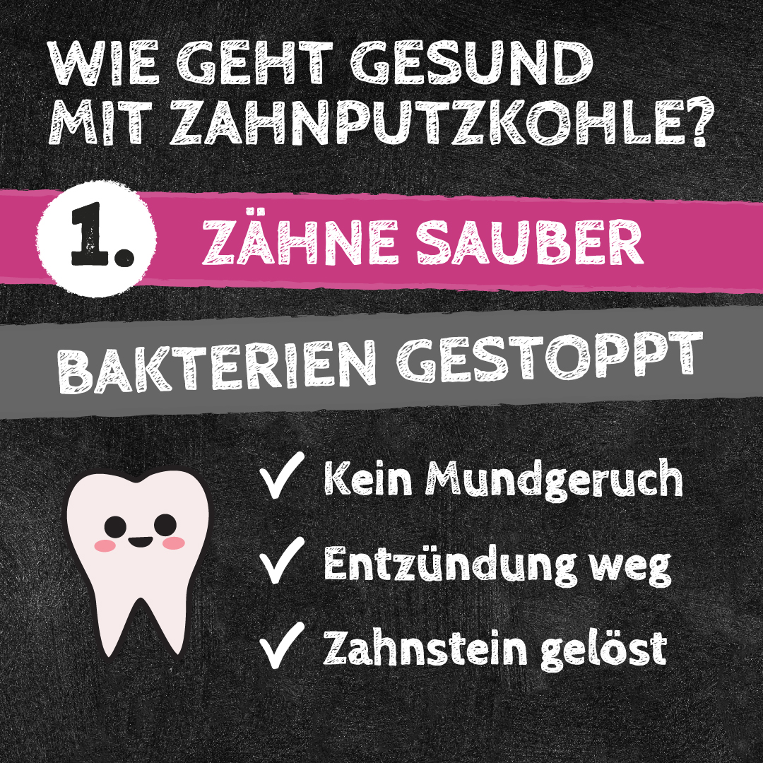 Qchefs Zahnputzkohle Katze