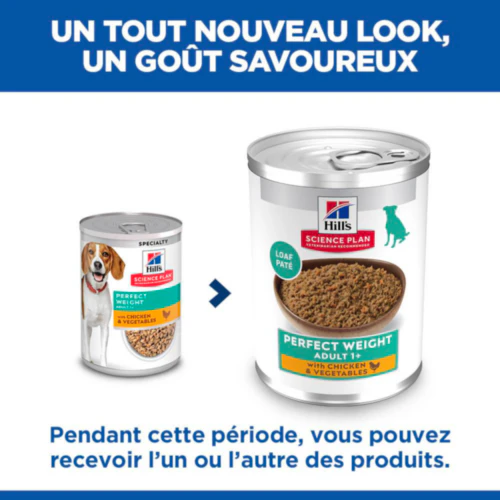 Hill's Science Plan Perfect Weight - Adult - Poulet & Légumes - Boîte