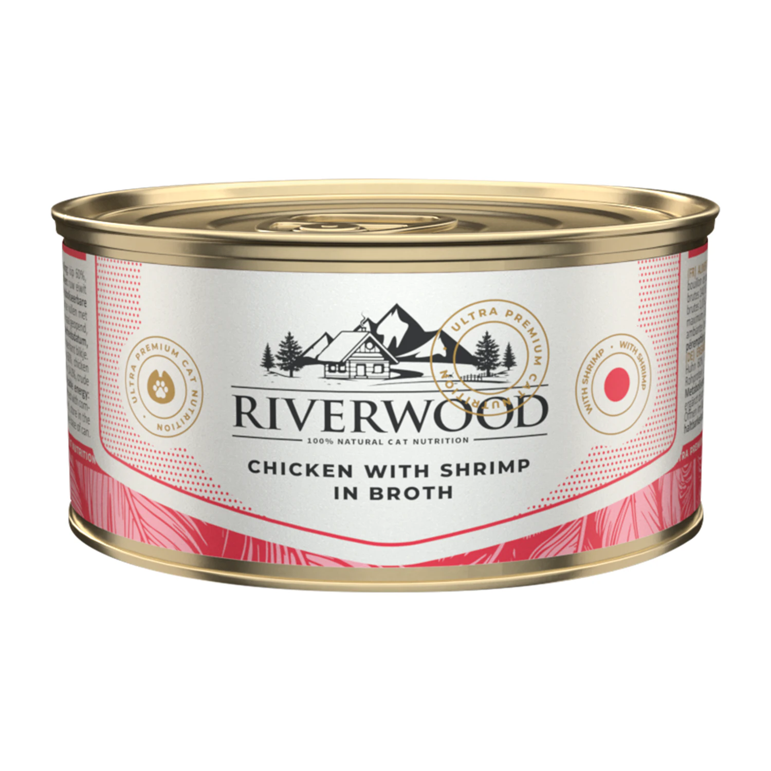 Riverwood Caviar for Cats in Broth - Kip met Garnalen - 24 x 85 g