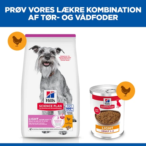 Hill's Science Plan Small & Mini - Mature Adult 7+ - Light - Kylling