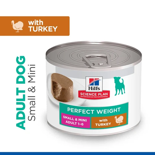 Hill's Science Plan Small & Mini - Perfect Weight Adult - Turkey - Tin