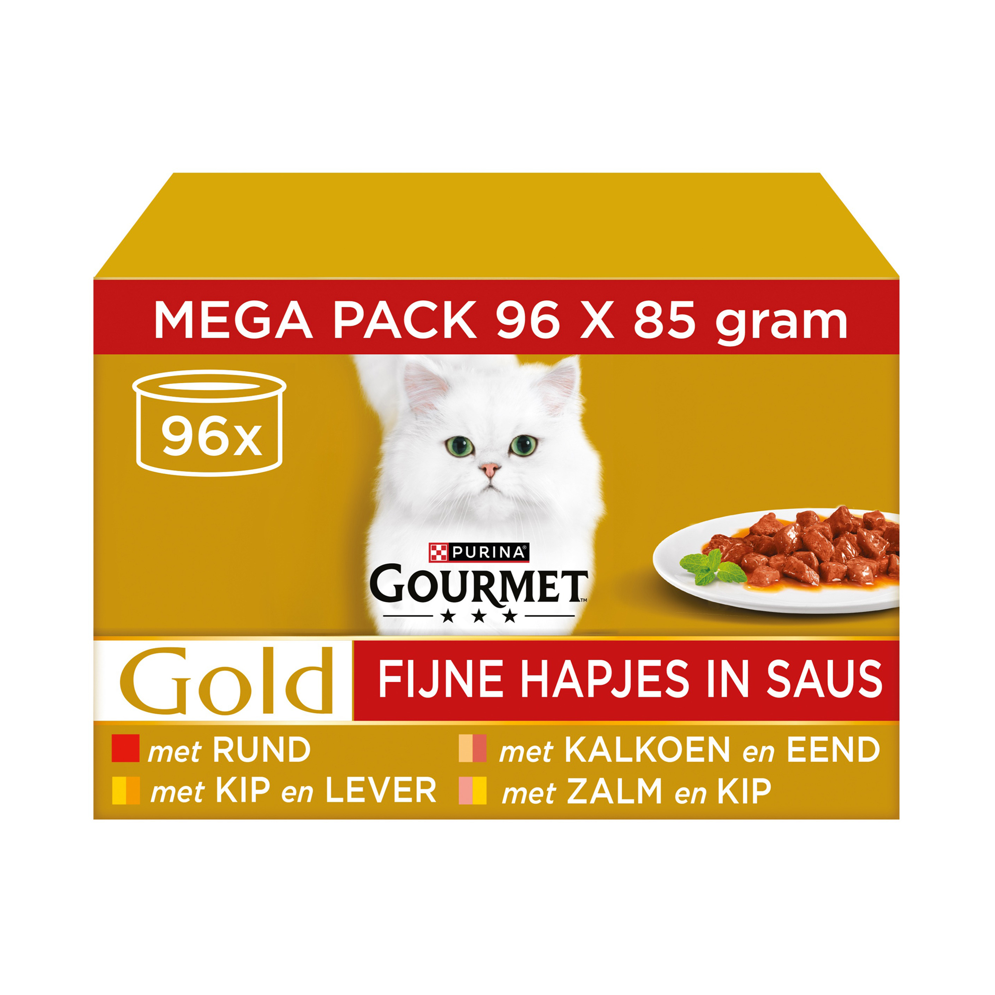 Purina Gourmet Gold Fijne Hapjes in Saus - Mix