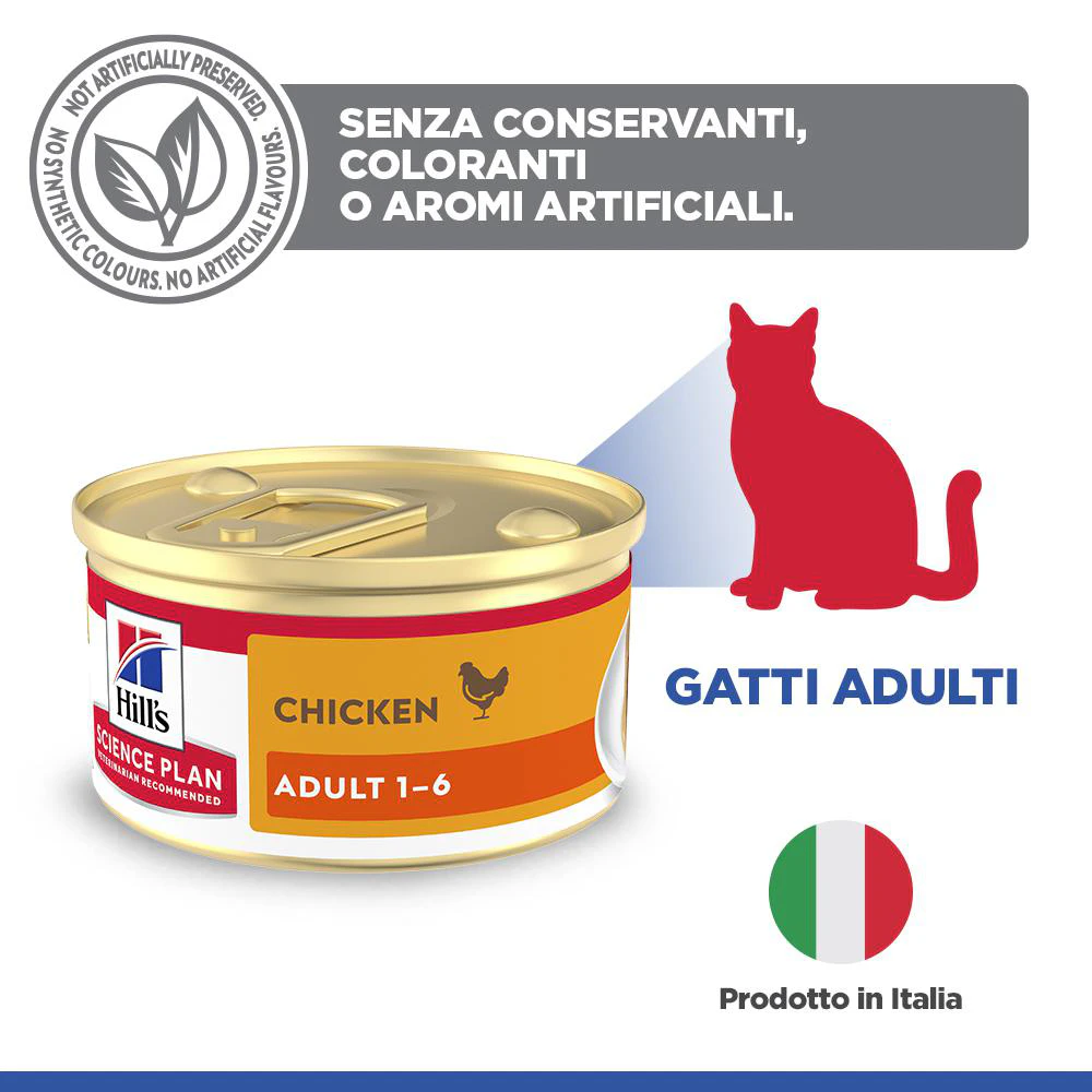 Hill's Science Plan Feline Adult Premium Mousse - Pollo