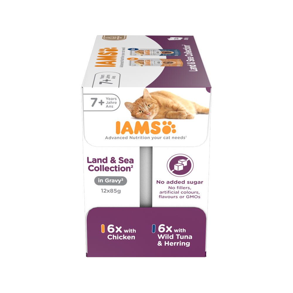 Iams senior wet cat food best sale