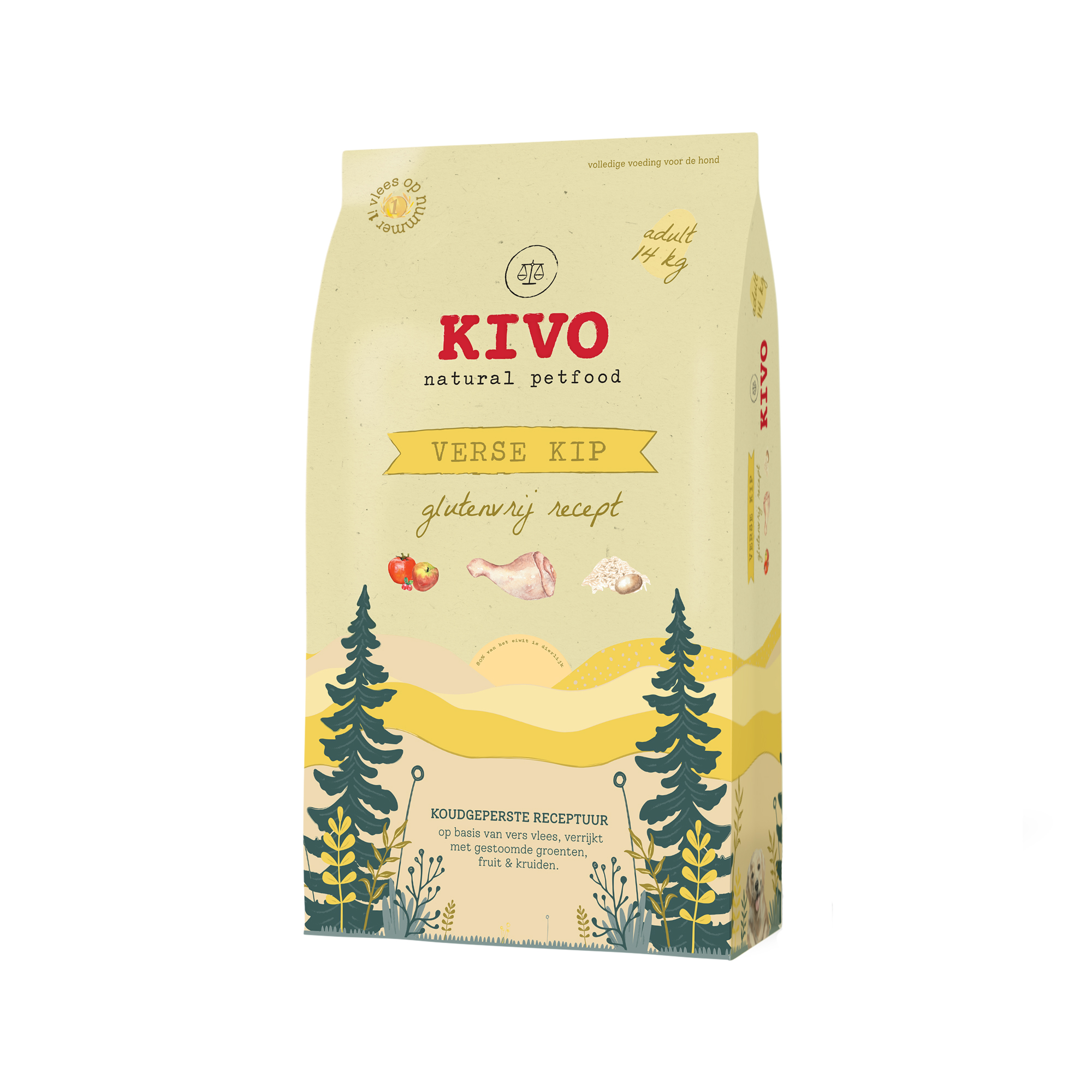 Kivo Poulet Frais sans Gluten - 14 kg