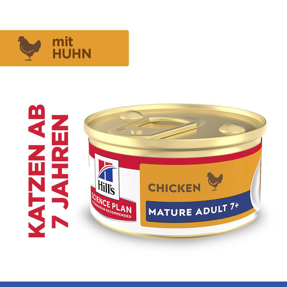 Hill's Science Plan Feline Mature Adult Premium Mousse - Huhn