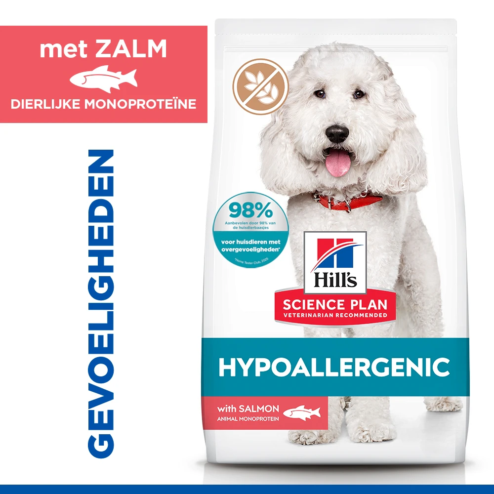 Hill's Science Plan Hypoallergenic Adult Medium Hondenvoer - Zalm