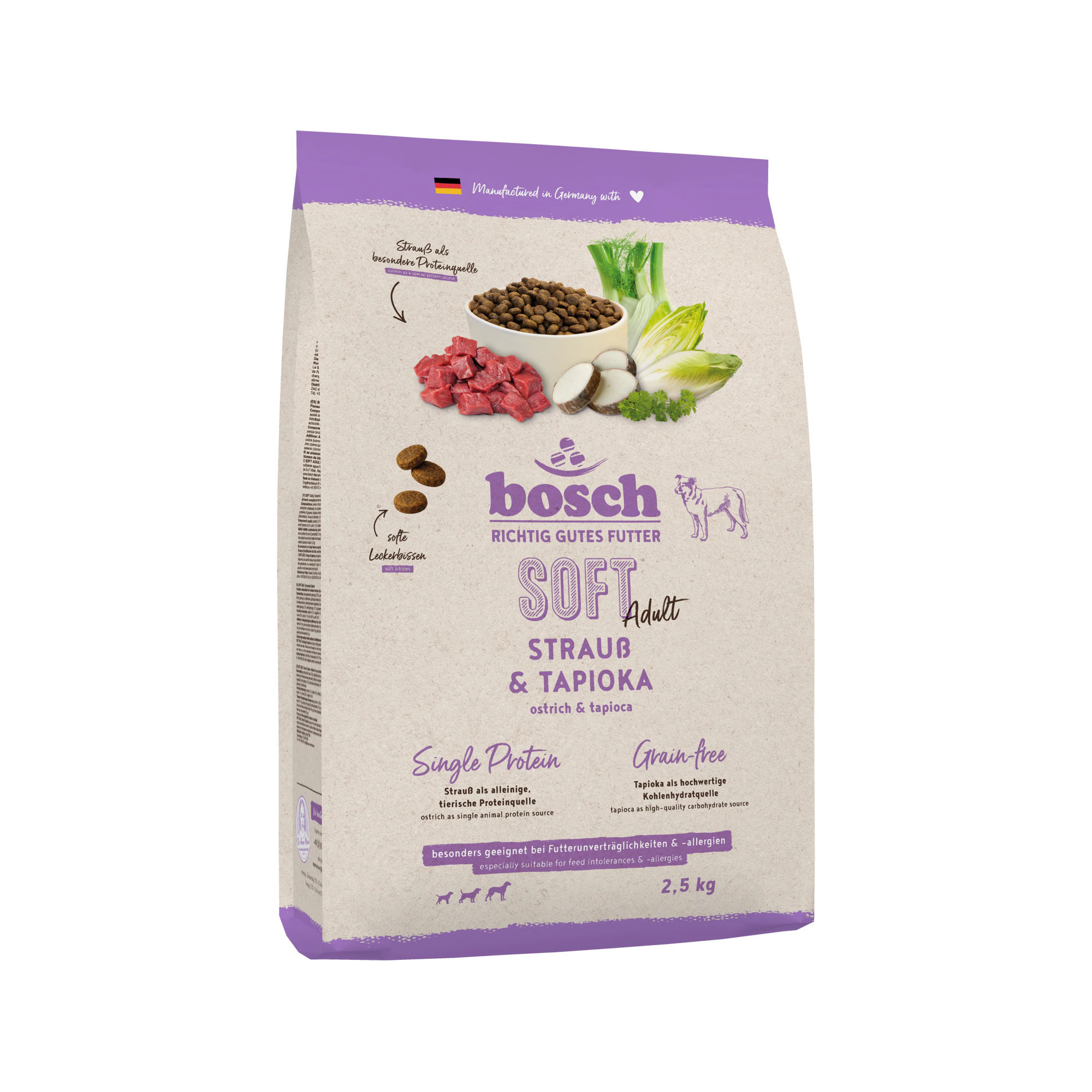 Bosch Soft Adult Hundefoder - Struds & Tapioka