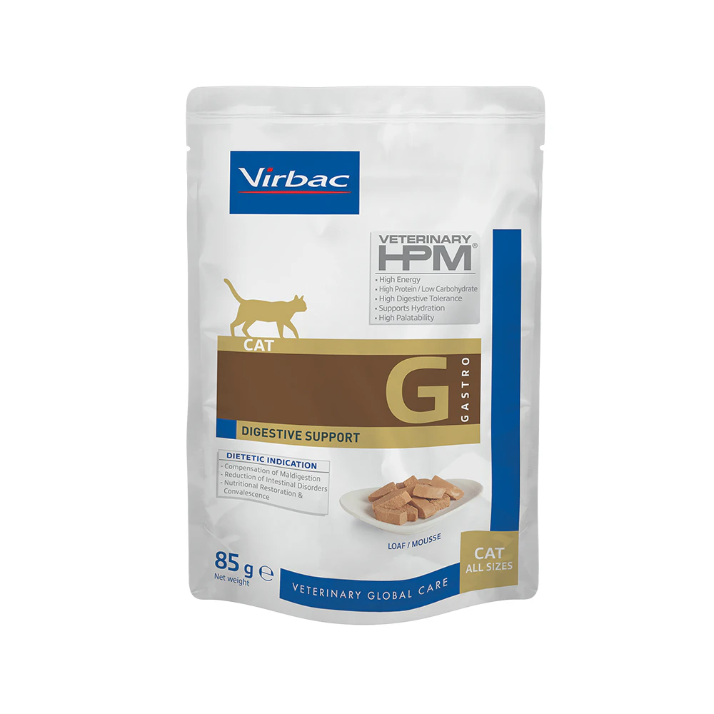 Veterinary HPM Cat Digestive Support - Mahlzeit Beutel - 12 x 85 g