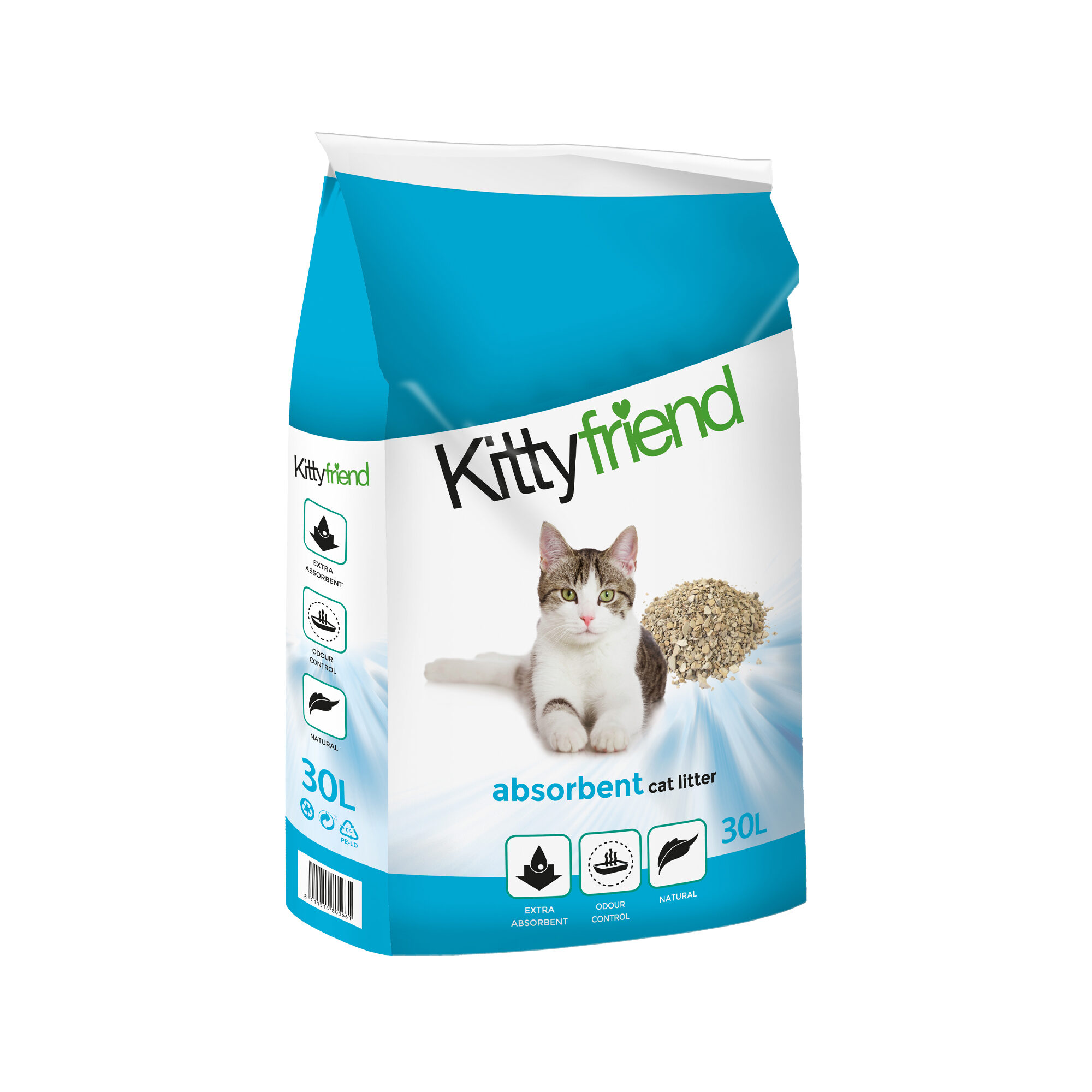 Kitty Friend - Absorbierende Katzenstreu - 30 L
